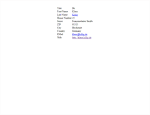 Tablet Screenshot of klaus.killig.de